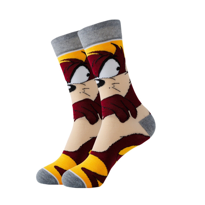 Playful cartoon character ankle socks, combining comfort, style, and a touch of humor for all.