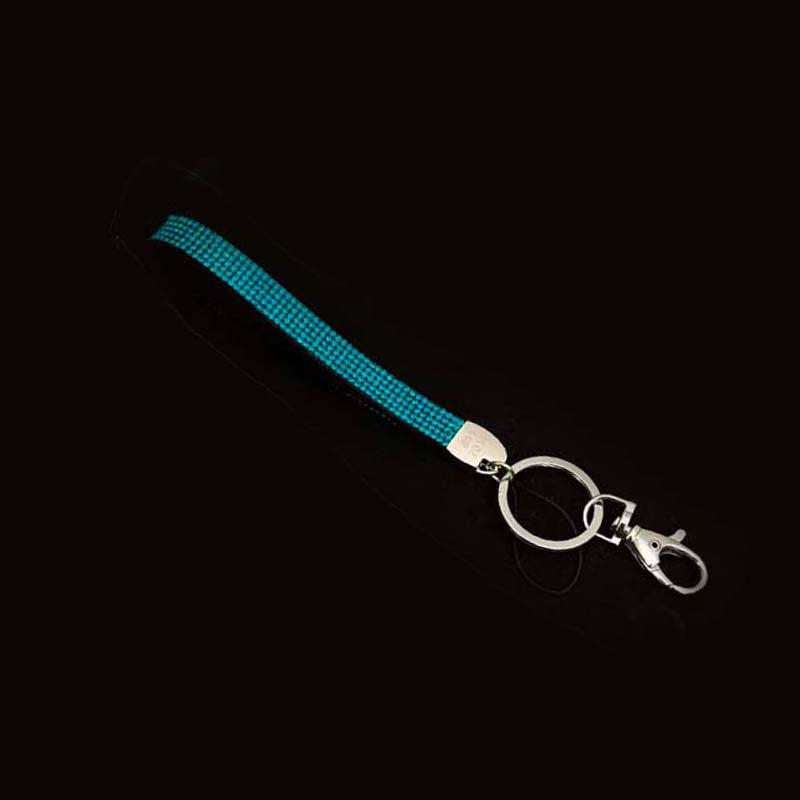 Sparkling fashion keychain, featuring rhinestones, ideal for keys or as a chic bag charm.