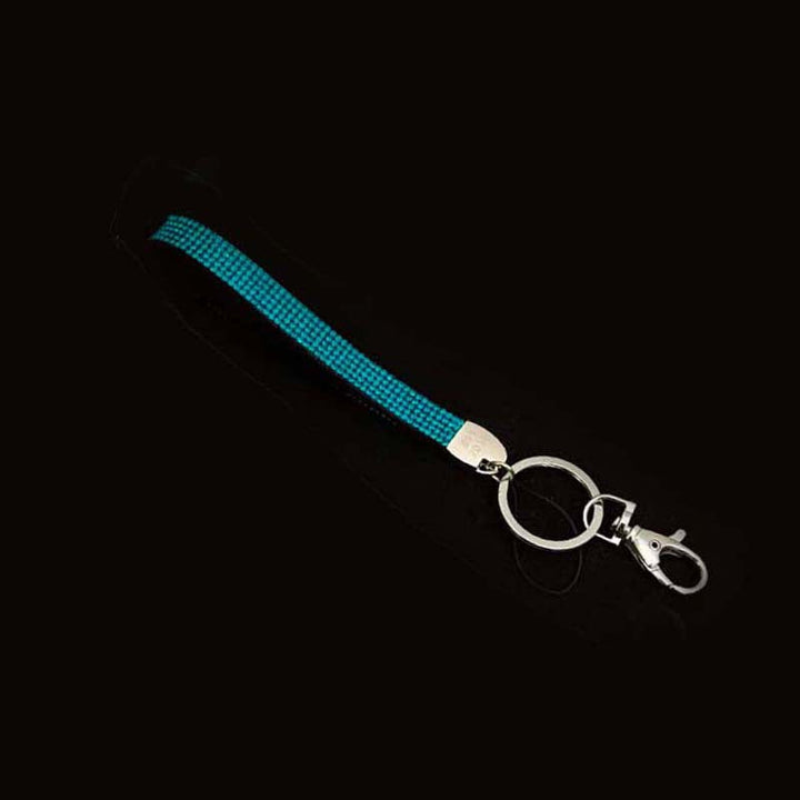 Sparkling fashion keychain, featuring rhinestones, ideal for keys or as a chic bag charm.