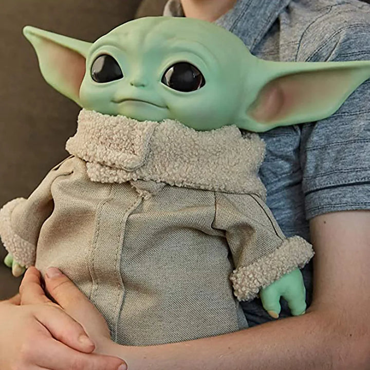 Baby Yoda Grogu action figure, a fun Star Wars toy for kids. Perfect collectible galactic figure for play.