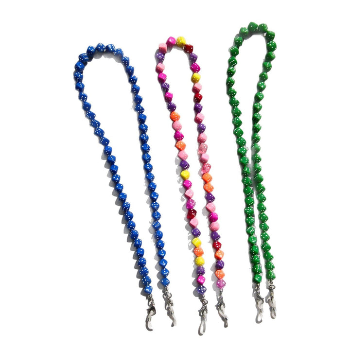 Chic multi-color glasses chain, a durable and fashionable spectacle strap for everyday elegance.