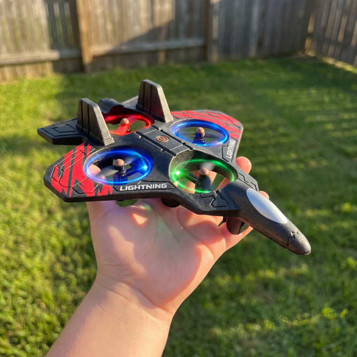 Durable LED foam drone for kids, built crash-resistant for endless indoor and outdoor remote control flying fun.