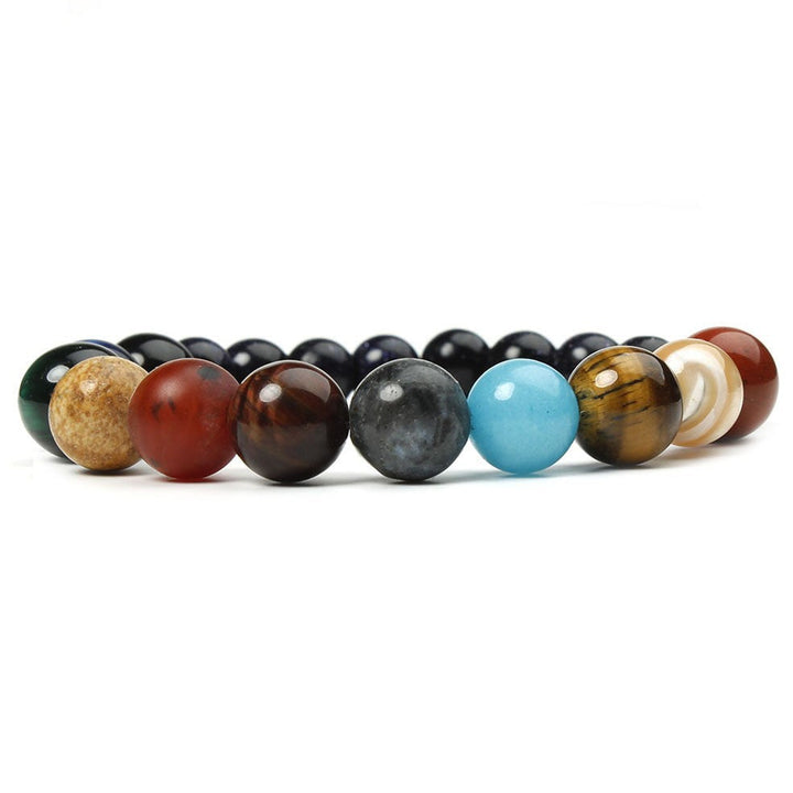 Vibrant natural gemstone beaded bracelet for women, perfect colorful stackable jewelry accessory.