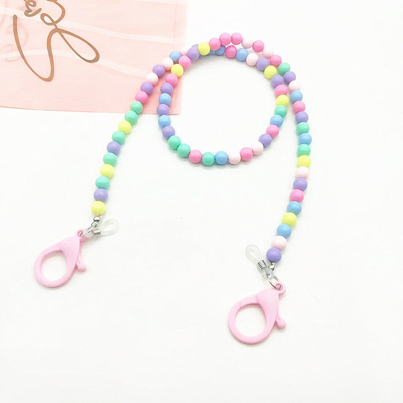 Colorful unisex glasses holder chain, stylish eyewear strap lanyard to secure eyeglasses & sunglasses.