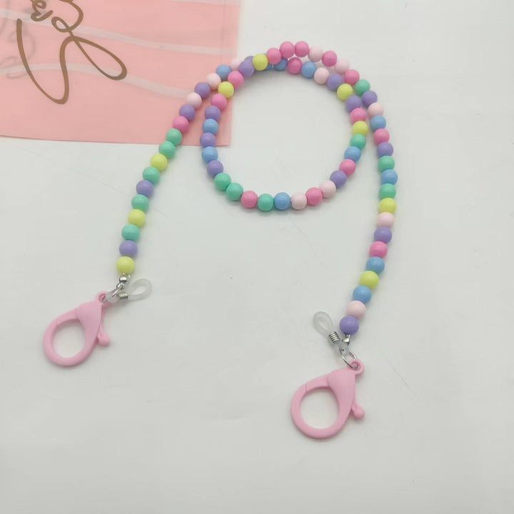 Unisex colorful glasses chain, a trendy eyewear strap & secure lanyard. Fashion accessory for all glasses.