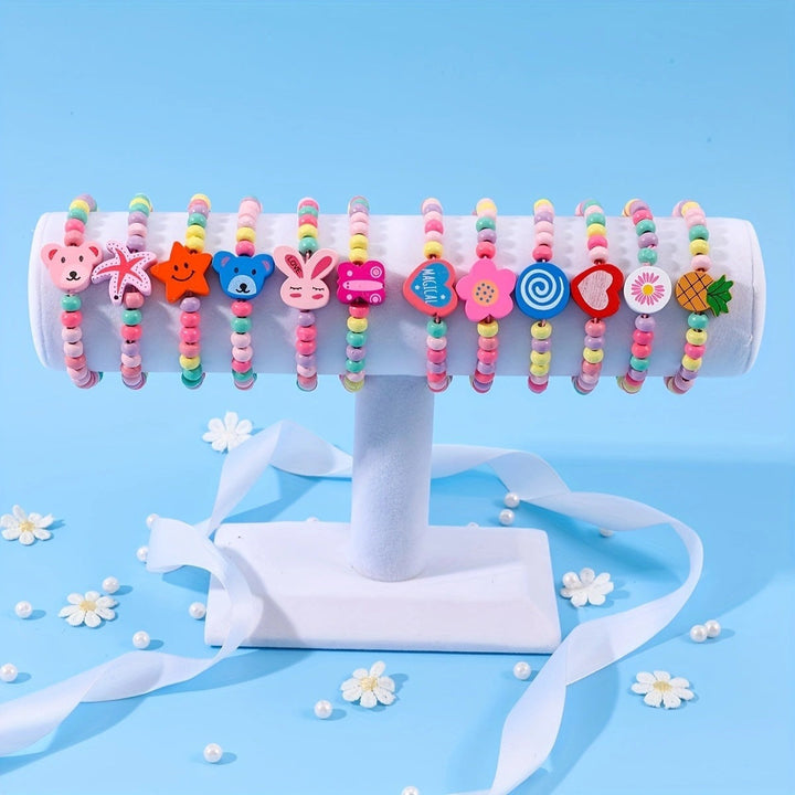 Women's playful charm bracelet, featuring colorful beads & unique charms. Perfect accessory or gift idea.