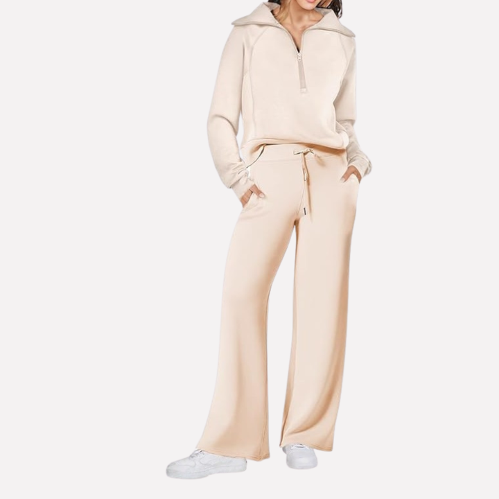 Soft rayon blend 2-piece women's travel outfit, ideal for comfortable casual wear and everyday style.