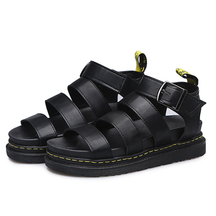 Fashionable women's strappy platform sandals, designed for comfort with a chunky heel. Perfect summer dressy shoes.