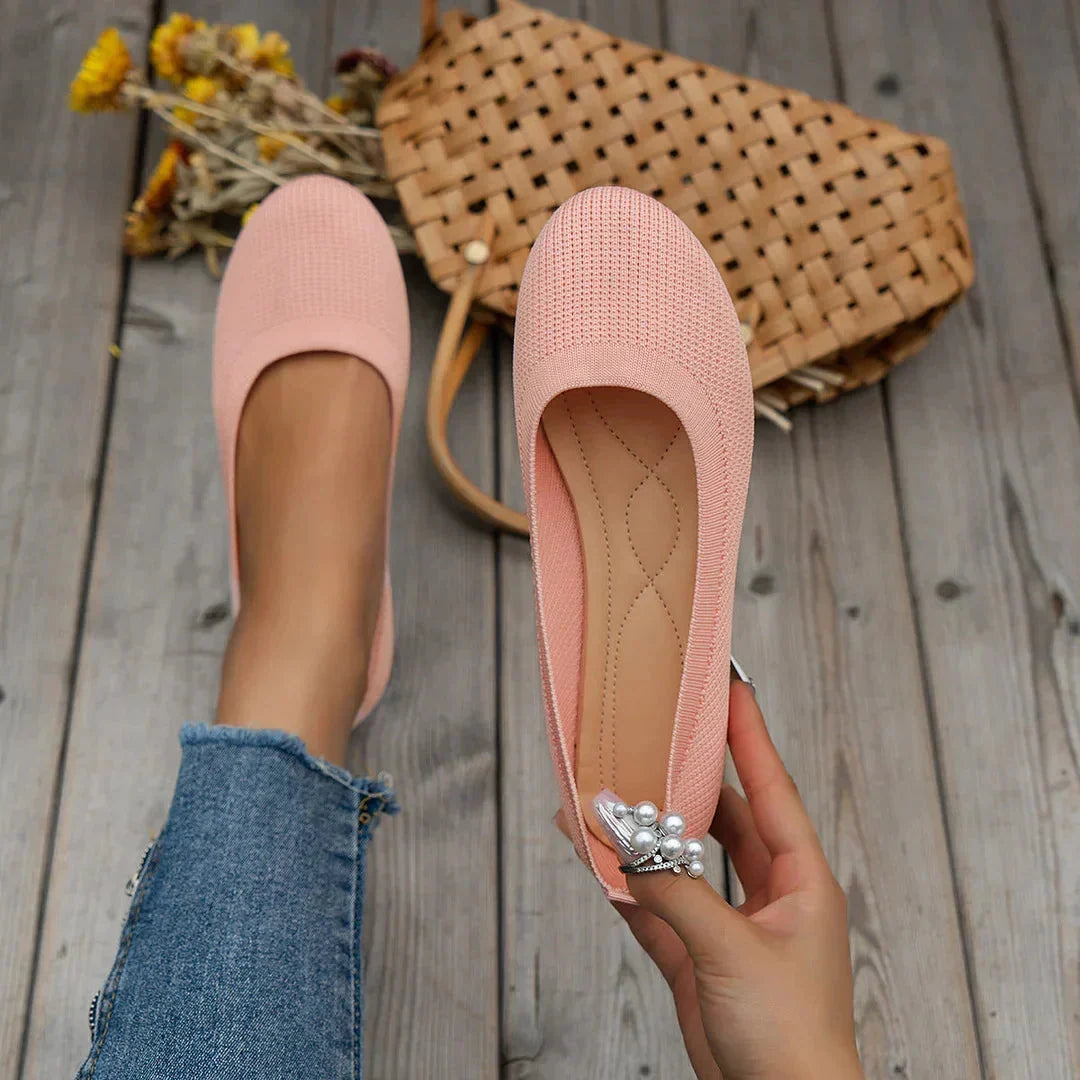 New women's summer ballerina flats. Comfortable, breathable, and casual slip-on shoes for everyday.