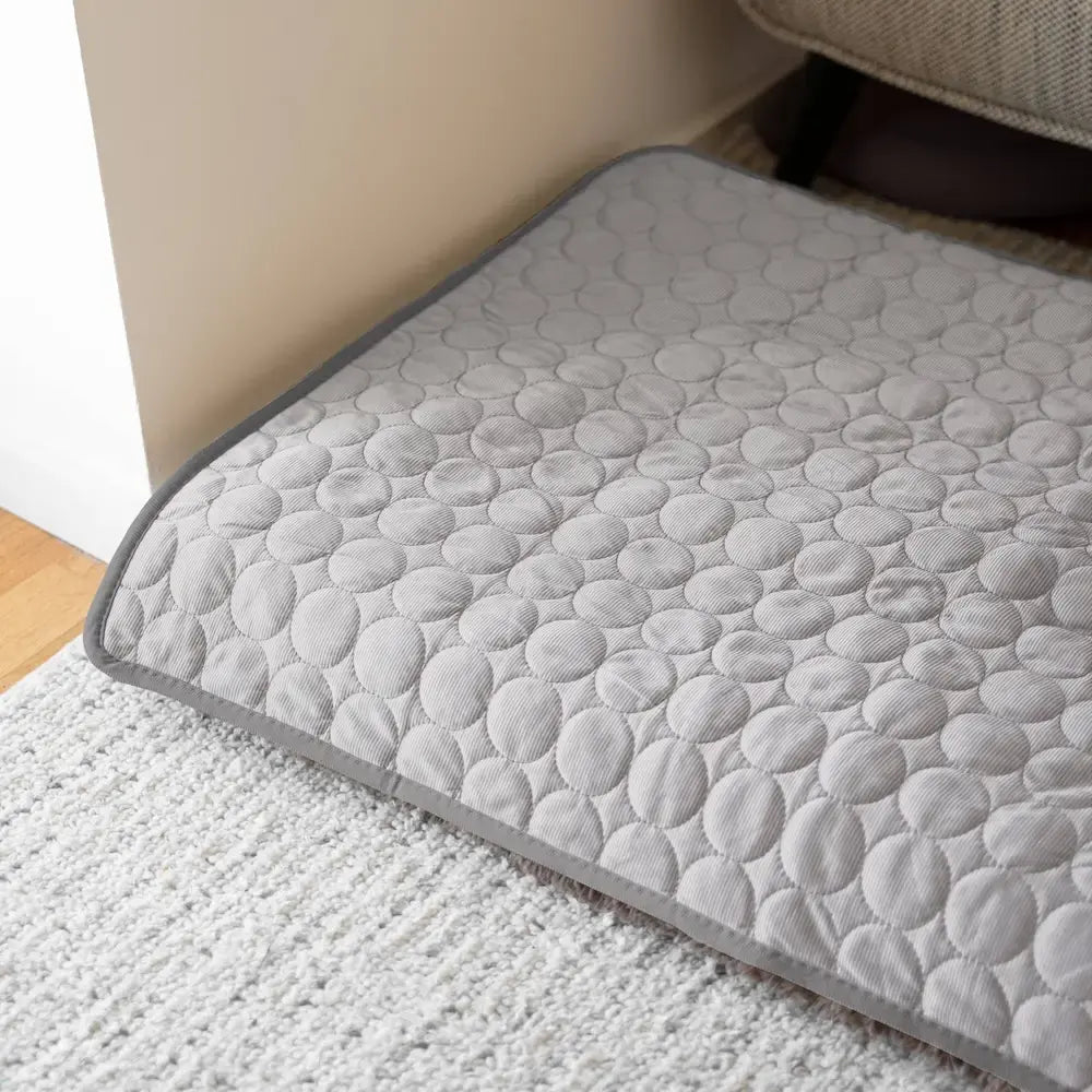 Dog cooling mat for ultimate pet comfort. Non-toxic gel mat keeps pets cool on hot summer days.