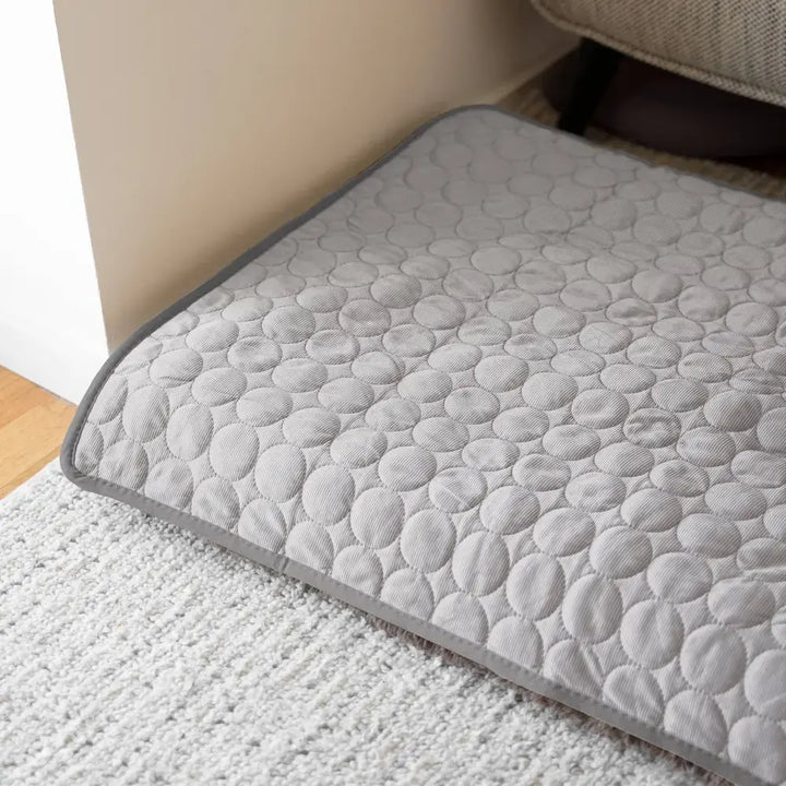 Dog cooling mat for ultimate pet comfort. Non-toxic gel mat keeps pets cool on hot summer days.