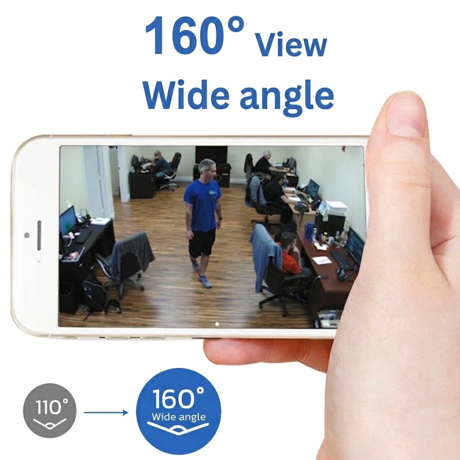 Discreet WiFi surveillance camera, 1080P high-definition video and infrared night vision for home safety.
