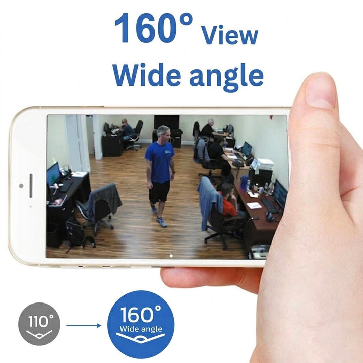 Discreet WiFi surveillance camera, 1080P high-definition video and infrared night vision for home safety.