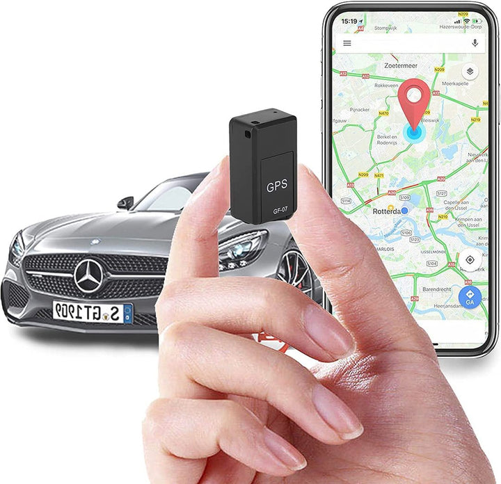 Reliable compact GPS tracker device for automotive real-time vehicle security & asset monitoring.