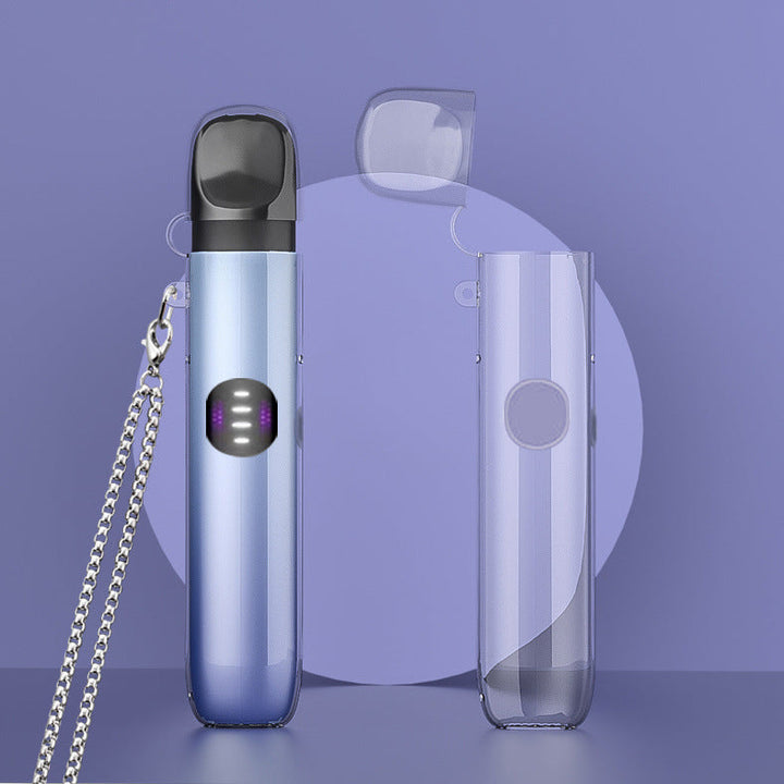 Sleek black vape organizer for pens & cartridges. A compact electronic accessory & protective travel case.