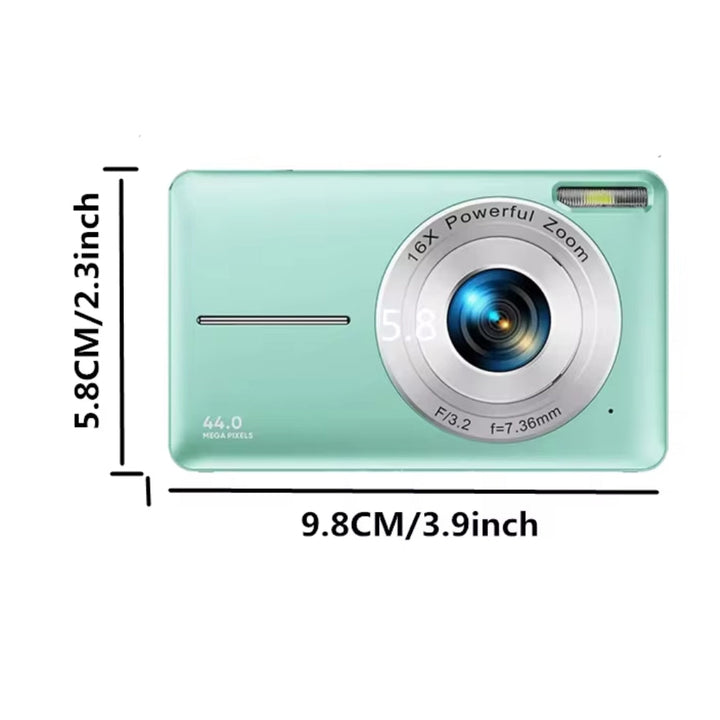 High-resolution 44MP compact digital camera for teens, delivering crisp 1080P videos & vibrant photos.