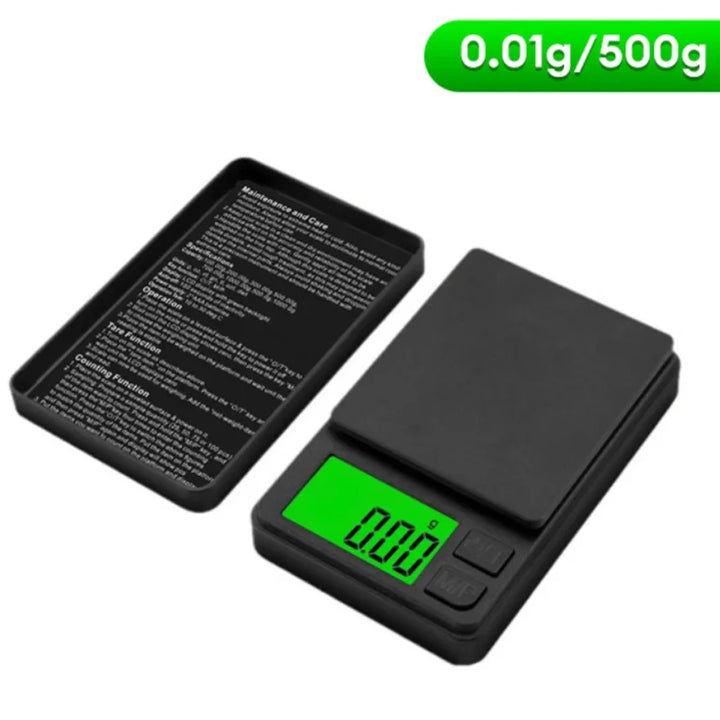 High-precision digital pocket scale for diverse needs. Accurate gram scale, compact for travel, gems, medications, and food.