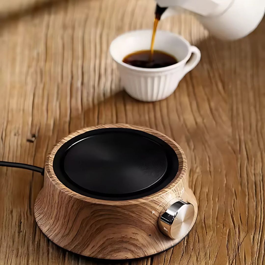 Portable electric burner with precise temperature control for versatile cooking & warming.