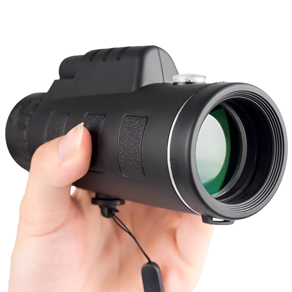 Durable monocular for hiking & nature observation. HD optics provide crisp, clear outdoor views. Compact gear.