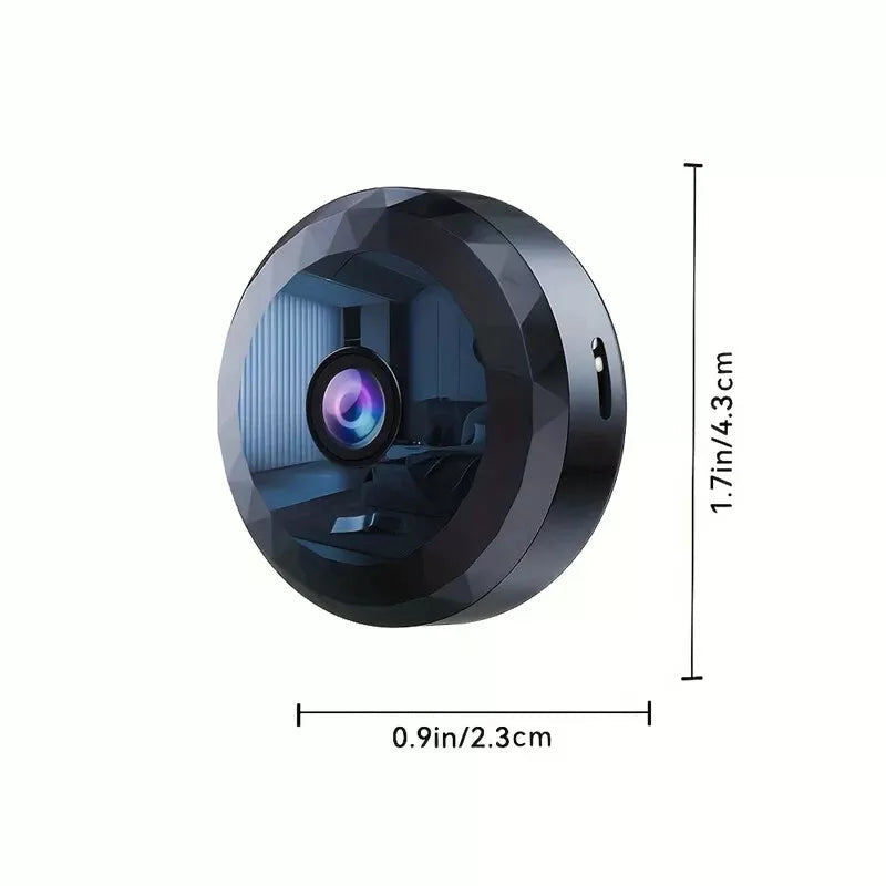 Versatile magnetic mini WiFi camera, offering discreet day & night security for any indoor space. Easy, flexible placement.