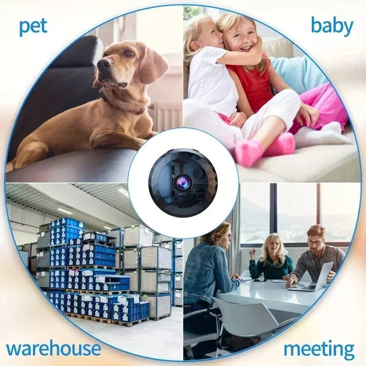 Covert magnetic mini WiFi camera ensuring discreet home security with clear day & night vision for reliable surveillance.