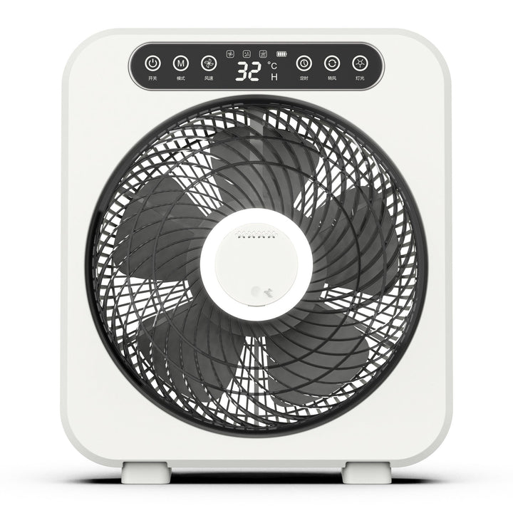 Quiet personal electric fan provides focused airflow for efficient cooling in your home or office space.