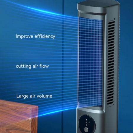 Quiet desktop personal air cooler & humidifier with 3-speed fan, ideal for office or bedroom.