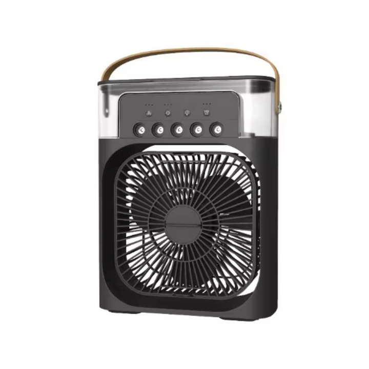 Quiet portable room air cooler & humidifier provides refreshing personal comfort for home, office, or travel.