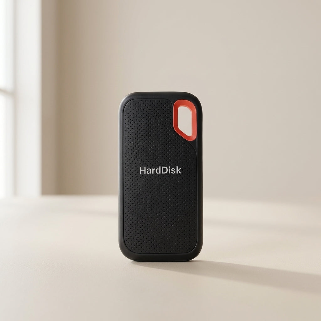 Sleek portable SSD with USB-C for high-speed file transfers, a reliable backup & external storage.