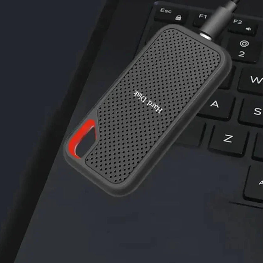 High-performance portable SSD, a compact solid-state external drive for fast data transfer & storage.