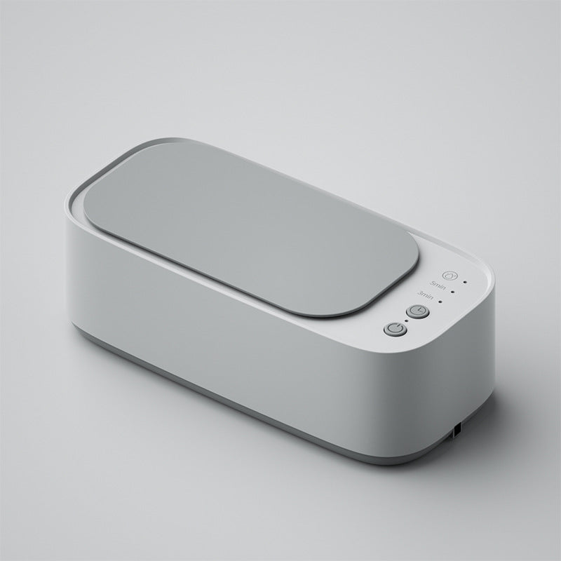 Innovative personal care gadget: an ultrasonic cleaner for sparkling jewelry, crystal-clear glasses & watches.