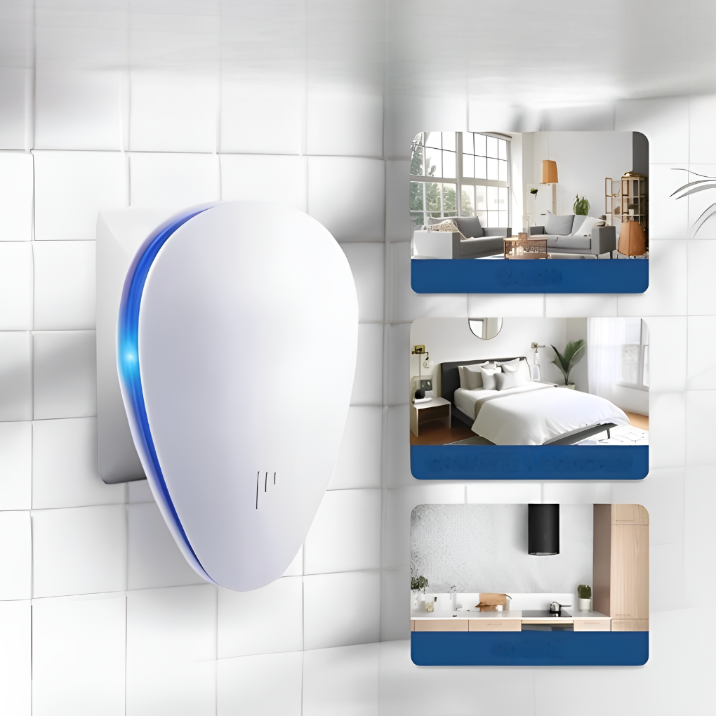 Advanced ultrasonic pest control for home. Chemical-free solution to deter rodents, spiders & insects indoors.