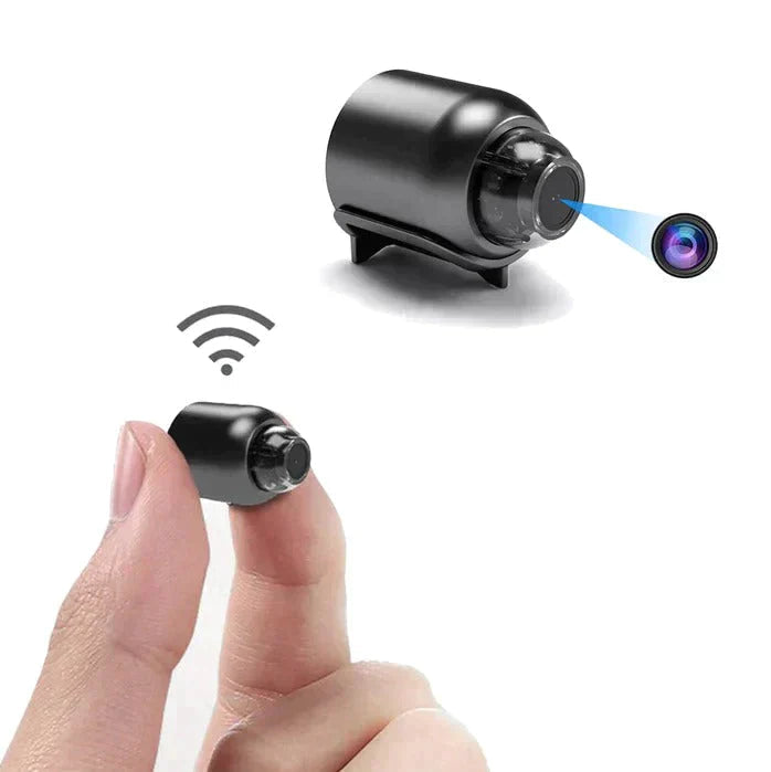 Discreet home security camera with night vision. Compact WiFi, ideal for hidden surveillance.