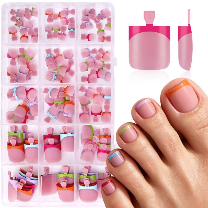 Variety professional nail art decorating kit with nail tips, glitter, & tools for easy, at-home creative manicure designs.