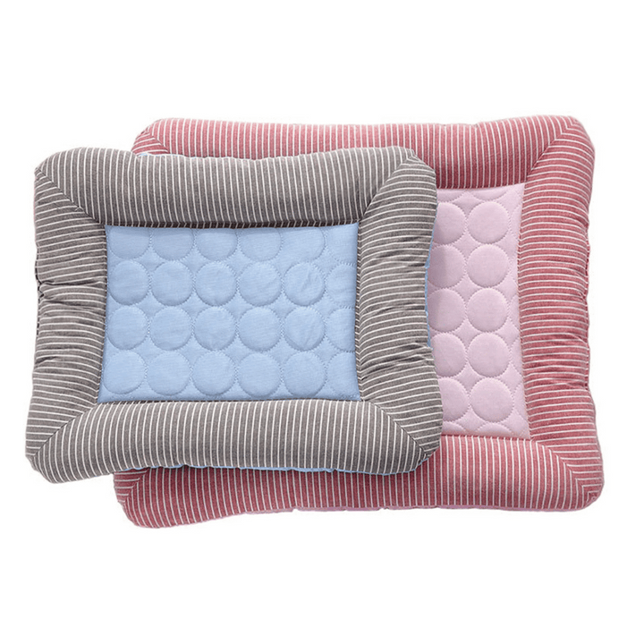 Machine washable ice silk cooling dog bed for small to large pets. Ultimate summer comfort.