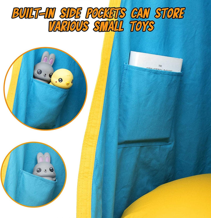 Gift for kids: cozy sensory swing for relaxation and imaginative play.