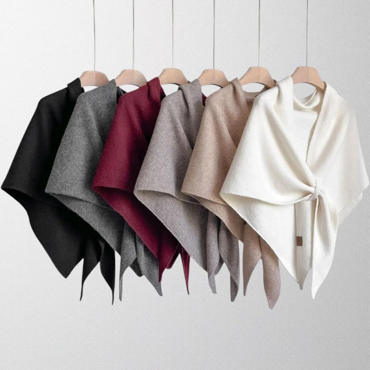 Cozy women's soft autumn scarf, a stylish wrap & seasonal accessory for winter fashion.