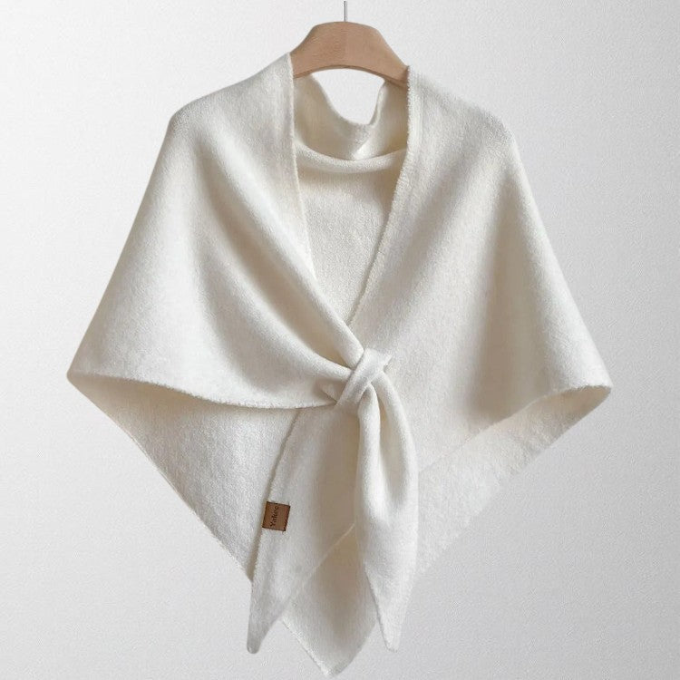 Luxuriously soft women's autumn scarf, a plush and warm cozy wrap for elegant style.