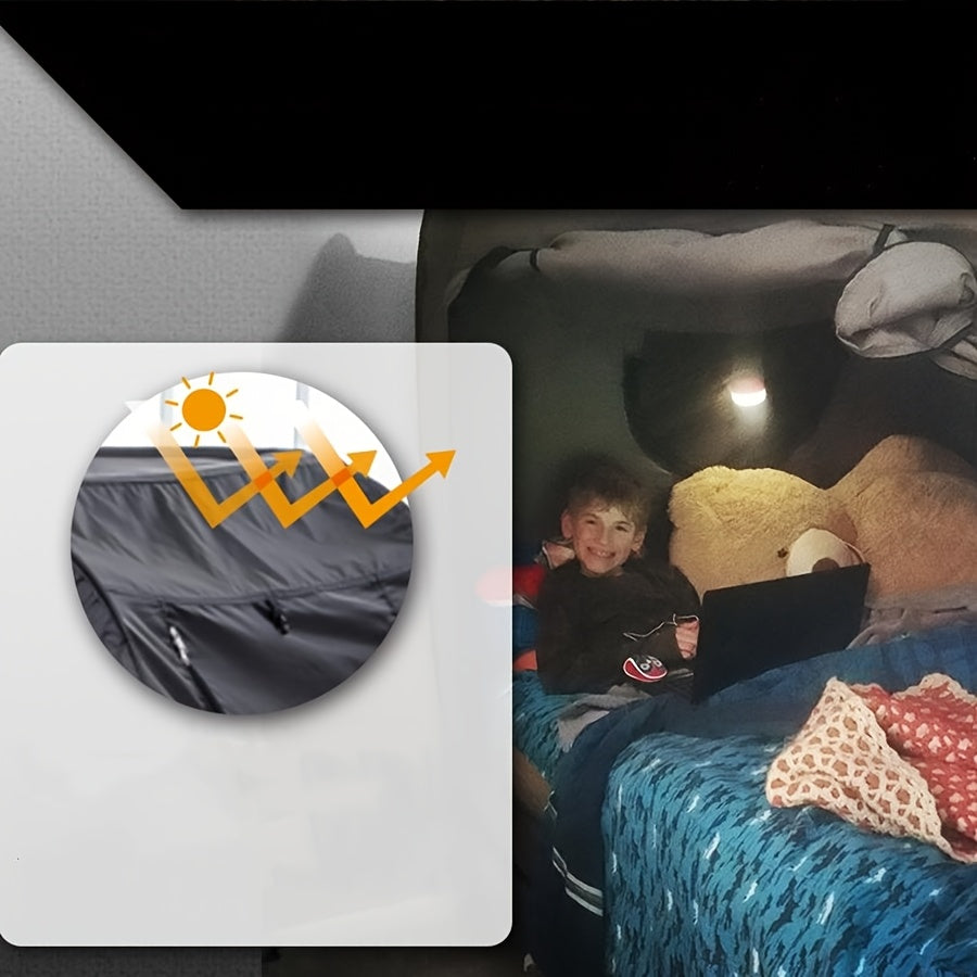 Private tent bed, a comfortable folding single bed for ultimate relaxation, indoor or outdoor.