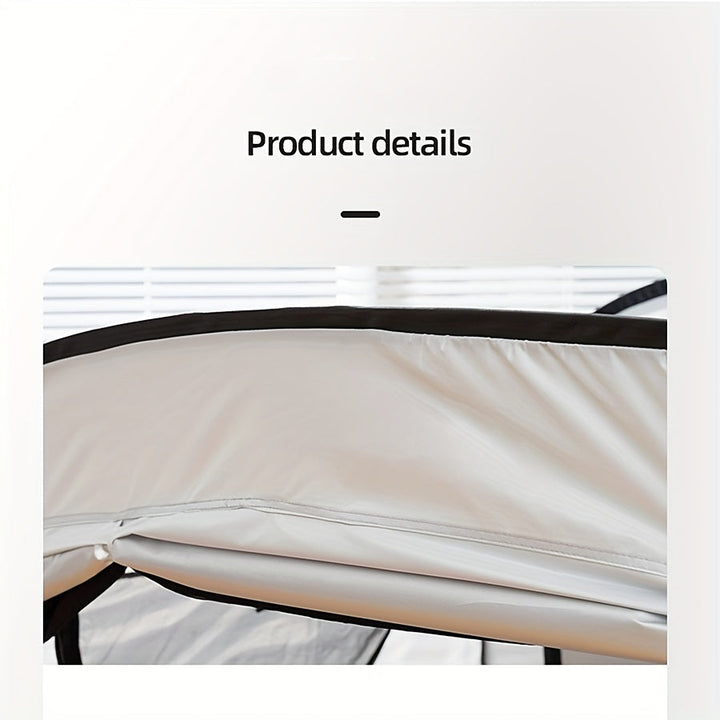 Compact travel bed, the CozyNest portable folding tent bed for on-the-go comfort and privacy.