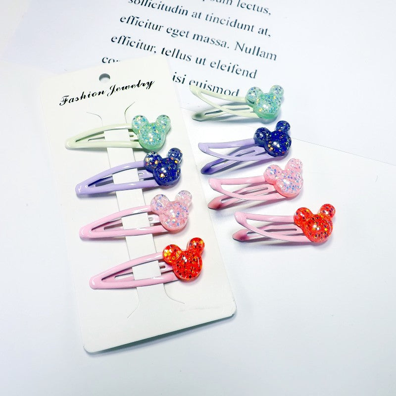 Adorable animal-shaped plastic hair clips for girls; a fun & cute accessory for women.