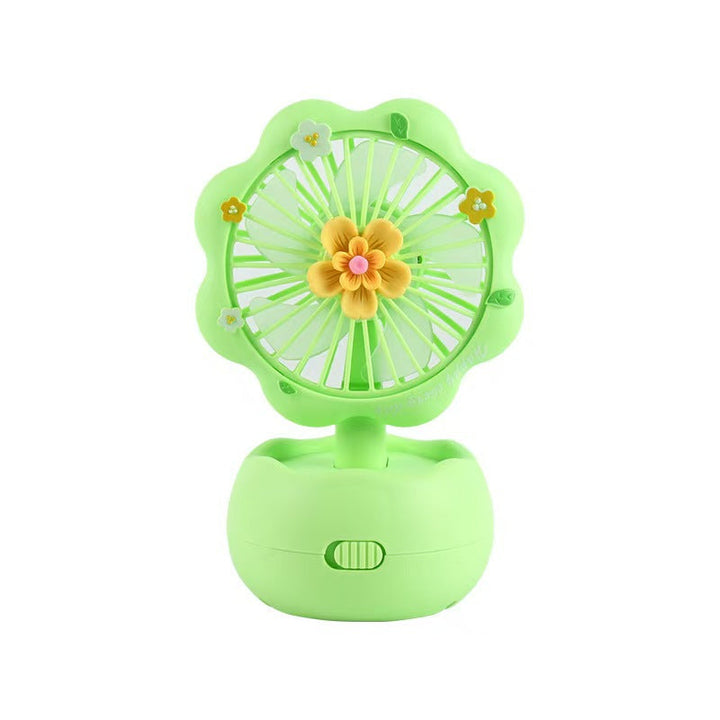 Quiet rechargeable USB butterfly fan for children, ideal portable desk fan for travel or kid's room.