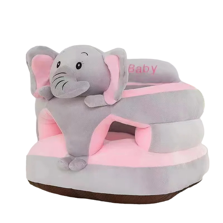 Washable cartoon baby sofa with supportive design for infants. A comfortable and playful nursery decor item.