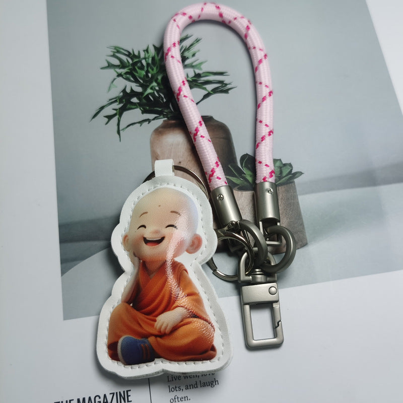 Whimsical cartoon character keychain, a fun & colorful accessory for bags & keys.