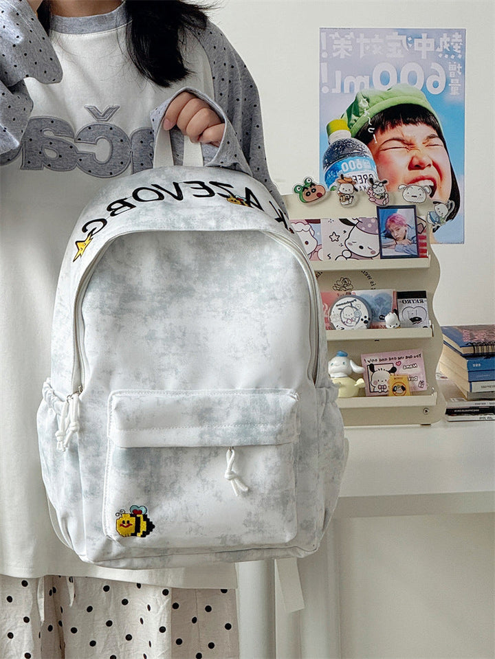 Vibrant cartoon school backpack, unisex design, perfect for playful kids, durable and spacious for daily use.