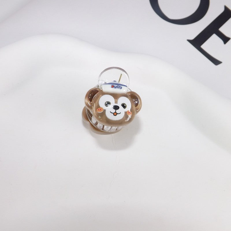 Chic plastic hair clip in a charming cat design, perfect for women's playful style accents.