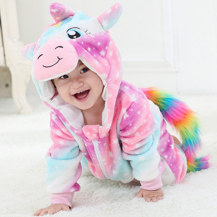 Cute children's animal pajama sleepsuit, super cozy for kids & toddlers. Perfect loungewear & sleepwear.