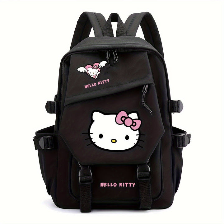 Cute Hello Kitty kids' backpack for school and daily adventures, made from durable nylon material.
