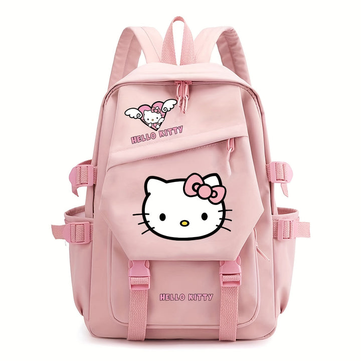 Girls' Hello Kitty school backpack with spacious compartments, perfect for daily use and magical adventures.