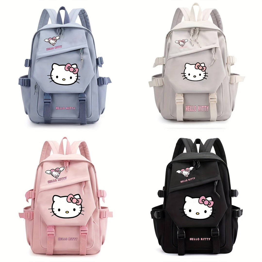 Adorable Hello Kitty backpack for boys and girls, a durable and cute accessory for school and adventures.